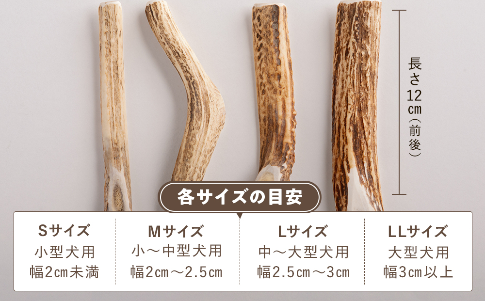 プレシカ　鹿の角　Sサイズ　（15センチ半割り１本） | 犬 ペット用 愛犬用 おもちゃ 玩具 鹿角 エゾシカ 歯みがき ガム デンタルケア ストレス発散 天然 無添加 北海道 津別町 送料無料 S