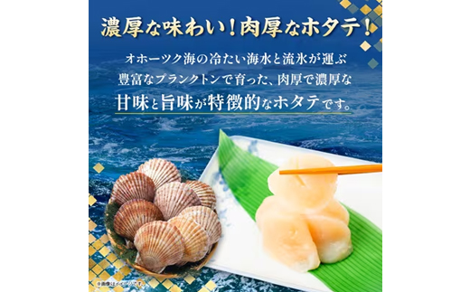 【訳あり】北海道オホーツク海産ホタテ玉冷 1kg【無添加】【配送不可地域：離島・沖縄県】