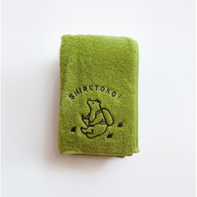 知床トコさん フェイスタオル 3色セット【ホワイト、グリーン、ネイビー】【配送不可地域：離島・沖縄県】