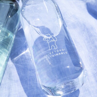 知床トコさん　ウォーターボトル　クリア　500ml×1本　常温で水が飲める 耐熱マイボトル【配送不可地域：離島・沖縄県】