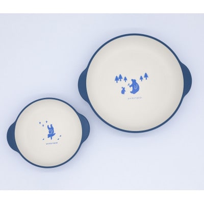 知床トコさんテーブルウェアシリーズ　キッズセット　ブルー【配送不可地域：離島・沖縄県】