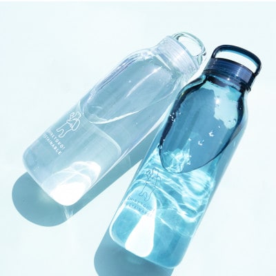 知床トコさん　ウォーターボトル　ブルー　500ml×1本　常温で水が飲める 耐熱マイボトル【配送不可地域：離島・沖縄県】