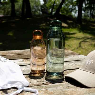 知床トコさん　ウォーターボトル　グリーン　950ml×1本　常温で水が飲める 耐熱マイボトル【配送不可地域：離島・沖縄県】