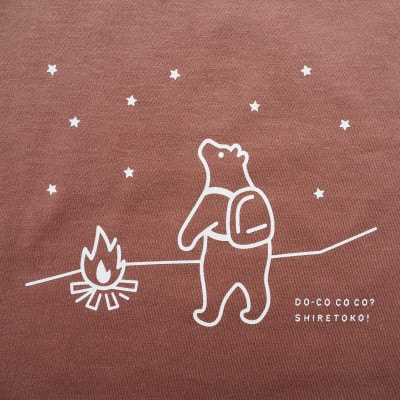 「知床トコさん」×久米繊維　コットンTシャツ　星柄　Lサイズ　半袖【配送不可地域：離島・沖縄県】