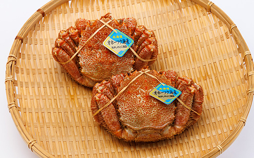 北海道産　浜茹で毛ガニ　350g前後×2尾【配送不可地域：離島・沖縄県】