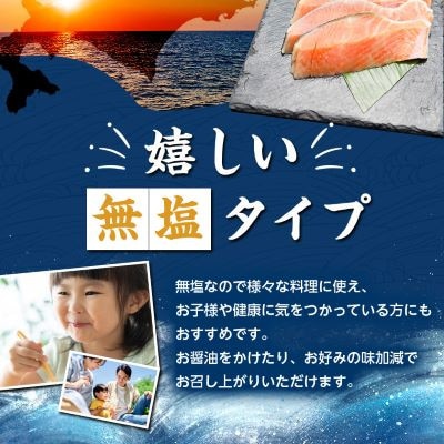 【訳あり】北海道斜里町産　無塩天然秋鮭切身 3kg【無添加】【配送不可地域：離島・沖縄県】