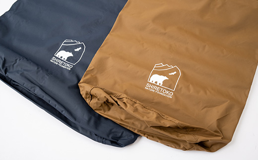 知床財団オリジナルロゴ入りウォータープルーフバッグセット【配送不可地域：離島・沖縄県】