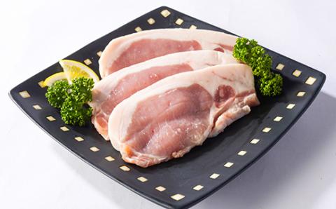 北海道知床斜里産ブランド豚肉「サチク麦王」3種計1.1kg　ロース切身、モモ、バラ【配送不可地域：離島・沖縄県】