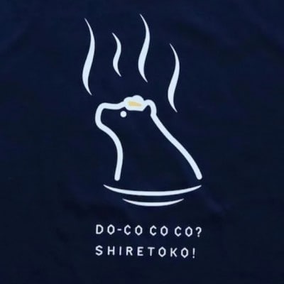 「知床トコさん」×久米繊維　コットンTシャツ　温泉柄　XLサイズ　半袖【配送不可地域：離島・沖縄県】