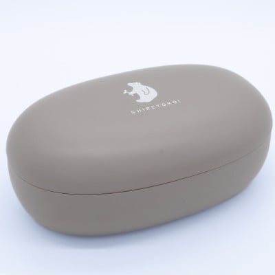 知床トコさん ランチボックス(Mサイズ)・箸 セット 【グレー】【配送不可地域：離島・沖縄県】