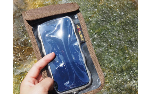 知床財団オリジナルロゴ入りスマホケースとステッカーセット【ブラック】【配送不可地域：離島・沖縄県】