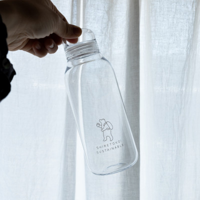 知床トコさん　ウォーターボトル　クリア　500ml×1本　常温で水が飲める 耐熱マイボトル【配送不可地域：離島・沖縄県】