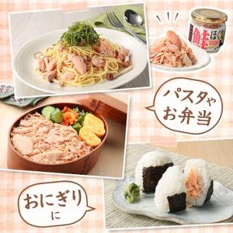 知床産　鮭ほぐし　60g×12本(計720g)【ハッピーフーズ】【配送不可地域：離島・沖縄県】
