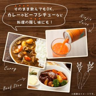 知床斜里産 にんじんジュース 無添加 (190g×30本×2箱) 北海道産 人参 野菜ジュース!