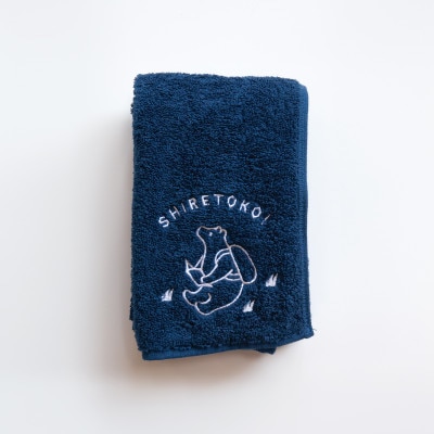 知床トコさん フェイスタオル 3色セット【ホワイト、グリーン、ネイビー】【配送不可地域：離島・沖縄県】