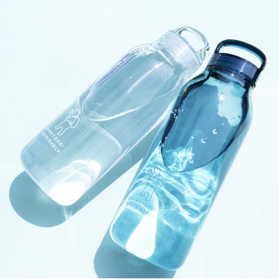 知床トコさん　ウォーターボトル　ブルー　950ml×1本　常温で水が飲める 耐熱マイボトル【配送不可地域：離島・沖縄県】