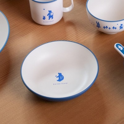 知床トコさんテーブルウェアシリーズ 丸ボウル皿 4枚セット (S)【ベージュ】【配送不可地域：離島・沖縄県】