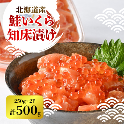 【一度で二度おいしい】鮭といくらの知床漬け(250g)×2パック【配送不可地域：離島・沖縄県】