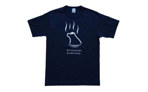 「知床トコさん」×久米繊維　コットンTシャツ　温泉柄　Sサイズ　半袖【配送不可地域：離島・沖縄県】