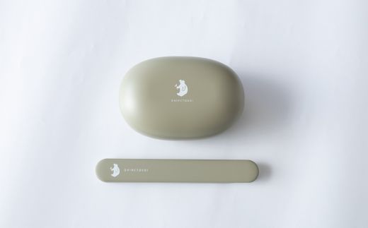 知床トコさん ランチボックス(Sサイズ)・箸 セット 【カーキ】【配送不可地域：離島・沖縄県】