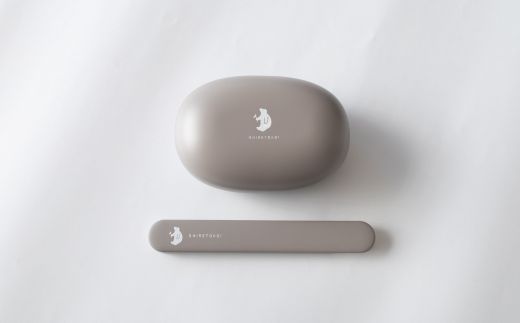 知床トコさん ランチボックス(Sサイズ)・箸 セット 【グレー】【配送不可地域：離島・沖縄県】