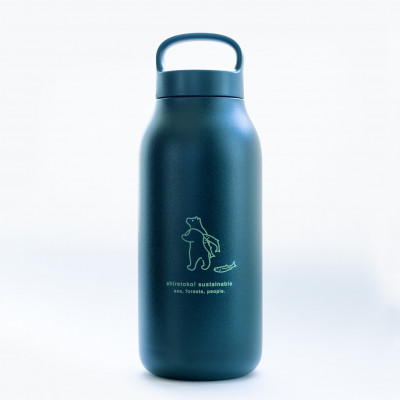 知床トコさん ウォーター タンブラー グリーン 550ml×1本 蓋付き 軽量【KINTO】【配送不可地域：離島・沖縄県】