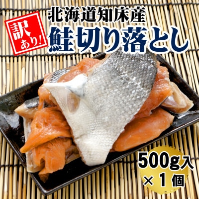 【訳あり】北海道知床産 鮭切り落とし 500g入【配送不可地域：離島・沖縄県】
