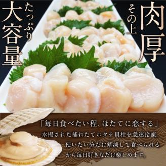 北海道オホーツク産 お刺身用ほたて貝柱(特A) 1kg 訳あり【03018】