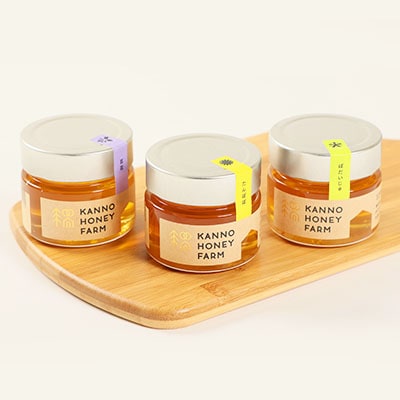 菅野養蜂場　北海道産はちみつ150g 3種セット　たんぽぽ・百花・菩提樹【配送不可地域：離島・沖縄県】