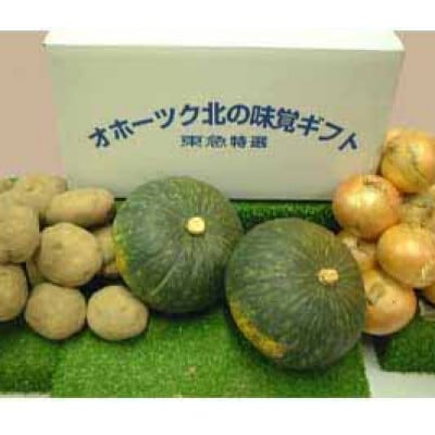 JAきたみらい「男爵芋・玉葱・南瓜」セット【配送不可地域：離島・沖縄県】