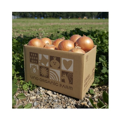 UNO ORGANIC FARM　北海道訓子府産　オーガニック玉ねぎ　3kg　【有機JAS認証】【配送不可地域：離島・沖縄県】