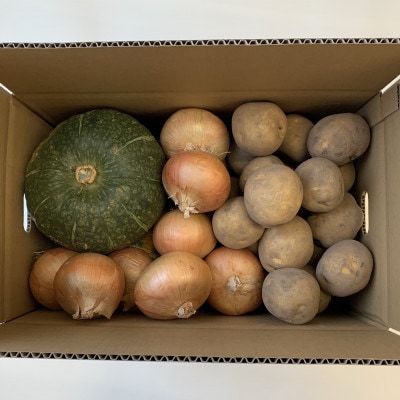 JAきたみらい「男爵芋・玉葱・南瓜」セット【配送不可地域：離島・沖縄県】