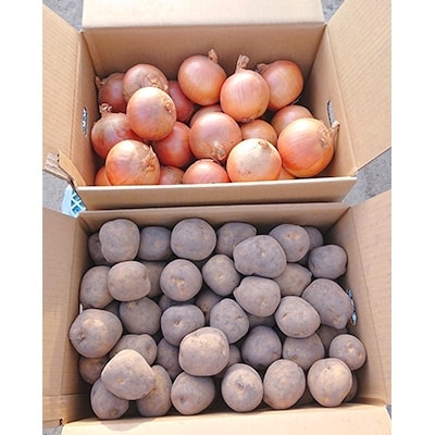 佐藤農場のじゃがいも「とうや」10kgと玉葱10kgセット【配送不可地域：離島・沖縄県】