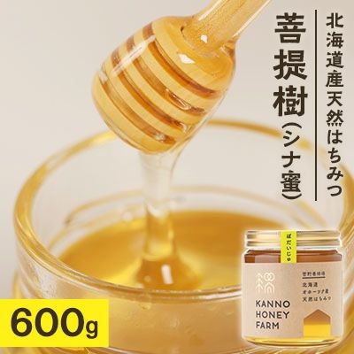 北海道産天然はちみつ　菩提樹　600g【配送不可地域：離島・沖縄県】