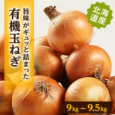 有機玉葱　9kg～9.5kg【配送不可地域：離島・沖縄県】