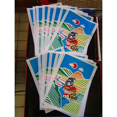 ご当地グルメPRキャラクター『たれカツ乙女くるね』クリアファイル16枚セット【配送不可地域：離島・沖縄県】