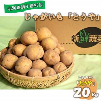 佐藤農場のじゃがいも「とうや」20kg【配送不可地域：離島・沖縄県】