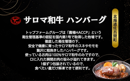 【先行予約】サロマ和牛 ハンバーグ 120g×7個（2026年2月より発送予定） SRMD005