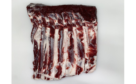 オホーツクジビエ　野生天然エゾシカ　バラ肉1kg&スネ肉1kg ( ふるさと納税 鹿肉 ヘルシー 赤身肉 高たんぱく 低脂肪 北海道産 焼肉 BBQ 簡単調理 北海道 遠軽町 株式会社オホーツクジビエ ) en01-00115