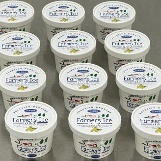 濃厚プレミアム ファーマーズアイス(バニラ)　120ml×12個セット ( ふるさと納税 アイスクリーム バニラ 濃厚 オホーツク牛乳 使用 スイーツ デザート 北海道 遠軽町 ノルディックファーム ) en01-00089