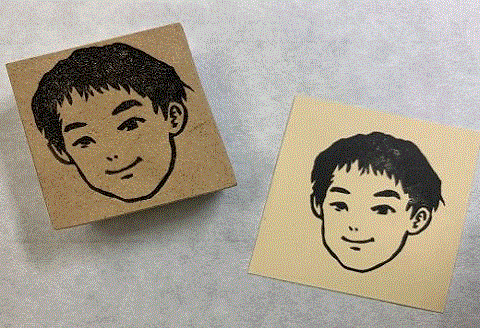 キミのかおのはんこ ( ふるさと納税 消しゴムはんこ ハンコ 印鑑 オリジナル オーダーメイド 記念日 プレゼント ギフト 北海道 遠軽町 アトリエたねまき ) en01-00166