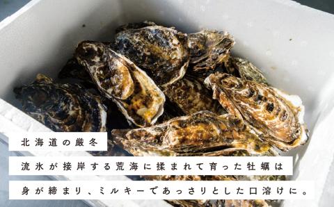 北海道サロマ湖産殻付きかき2.5kg　かき　海鮮　魚貝　国産　貝付き　生牡蠣　生食　焼き牡蠣　蒸し牡蠣　冷蔵　産地直送　サロマ湖　オホーツク　北海道　湧別