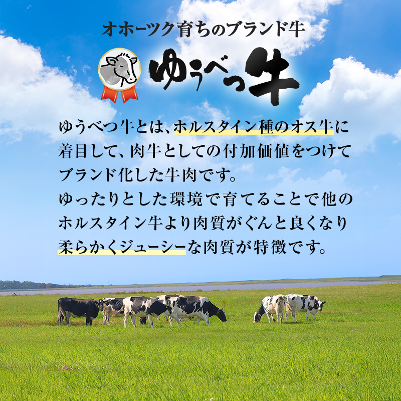 北海道産　ゆうべつ牛モモ肉 切り落とし700ｇ　（350ｇ×2パック）　赤身　牛肉　冷凍　湧別牛　ゆうべつ牛　国産　遺伝子　おほーつく　オホーツク　北海道