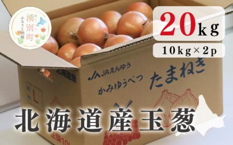 ≪先行予約2025年9月中旬から発送≫北海道産玉葱20kg !（10kg×2箱）玉葱　たまねぎ　玉ねぎ　国産　産地直送　オホーツク　湧別町　北海道