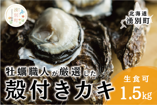 <先行予約2025年11月中旬から発送>牡蠣職人が厳選した殻付きカキ 1.5kg（生食可）牡蠣　かき　カキ　海鮮　魚介　国産　殻付き　冷蔵　焼き牡蠣　蒸し牡蠣　産地直送　生牡蠣　生食　サロマ湖