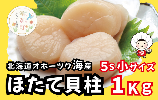 北海道オホーツク海産 天然ほたて貝柱玉冷小サイズ1kg　帆立　ホタテ　ほたて　刺身　玉冷　貝柱　海鮮　魚介　冷凍　国産　オホーツク　おほーつく　湧別町　北海道