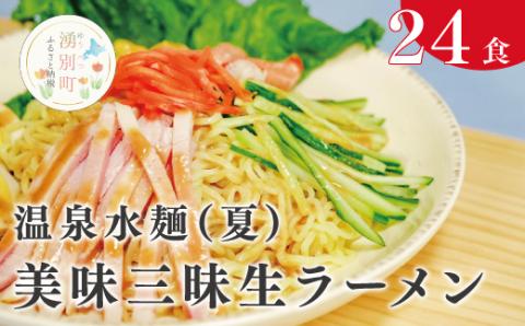 温泉水麺 (夏) 美味三昧生ラーメン24食セット