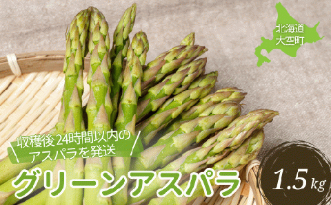 【5/15から順次発送 先行受付】産地直送グリーンアスパラ 収穫から24時間以内に発送 OSB001
