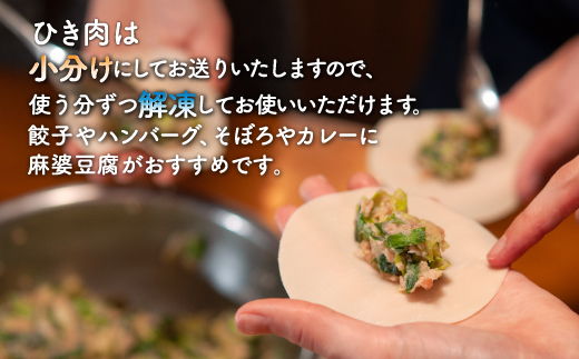 【とようらポークセット】 ひき肉 600g ・ 切り落とし 600g 小分け 北海道 豊浦産 SPF豚 TYUG014