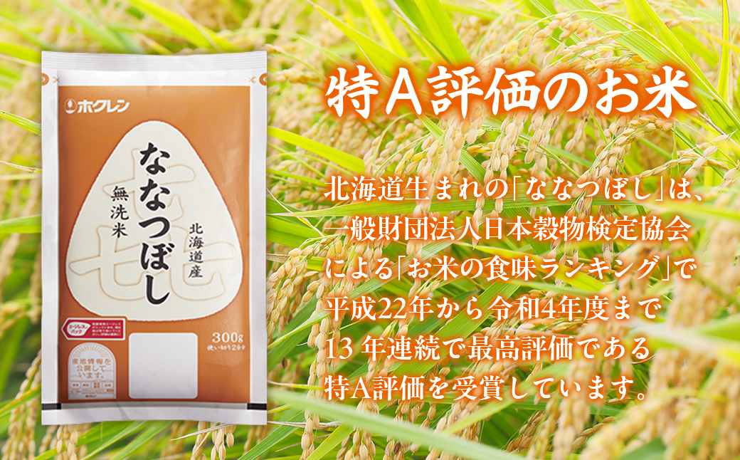 【令和7年産新米】【3ヶ月定期配送】（無洗米600g）ホクレン喜ななつぼし TYUA181